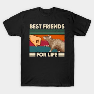 Best Friend For Life Rat-themed Merch Rodent Elegance T-Shirt